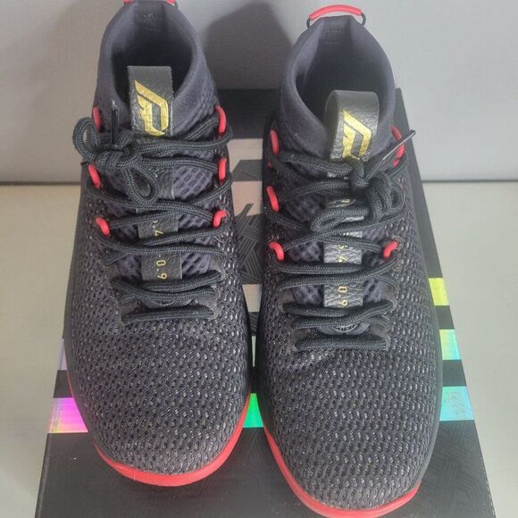 Adidas Dame 4 Shoes Black Scarlet Gold CQ1422 With Box 10.5 Worn Once main image 12
